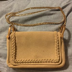 H&M Faux Suede Taupe Purse